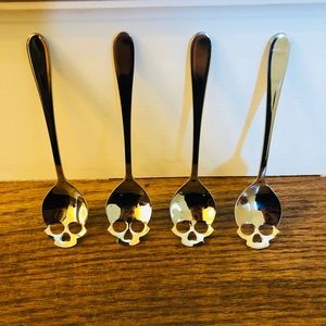 Skull Face Teaspoons (set of 4)
